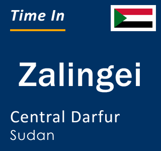 Current time in Zalingei, Central Darfur, Sudan