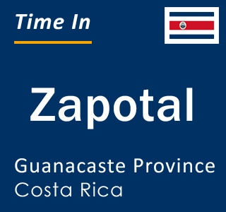 Current local time in Zapotal, Guanacaste Province, Costa Rica