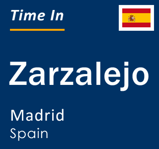 Current local time in Zarzalejo, Madrid, Spain