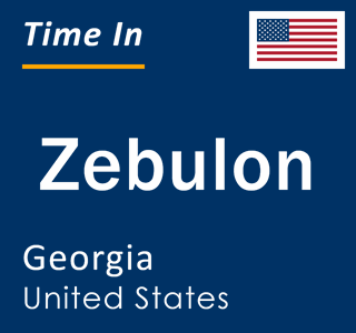 Current local time in Zebulon, Georgia, United States