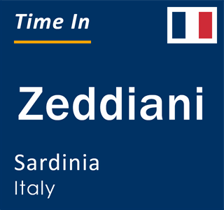 Current local time in Zeddiani, Sardinia, Italy