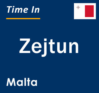 Current local time in Zejtun, Malta