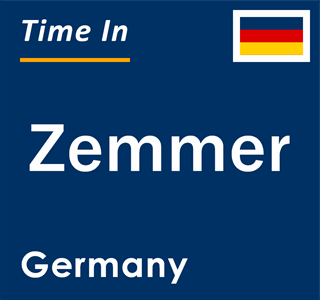 Current local time in Zemmer, Germany