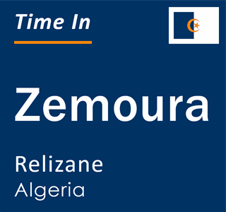 Current local time in Zemoura, Relizane, Algeria