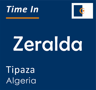 Current time in Zeralda, Tipaza, Algeria