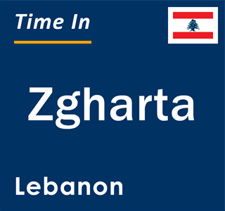 Current local time in Zgharta, Lebanon