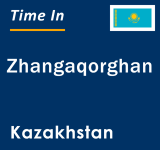 Current local time in Zhangaqorghan, Kazakhstan