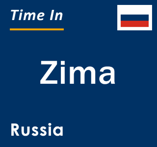 Current local time in Zima, Russia