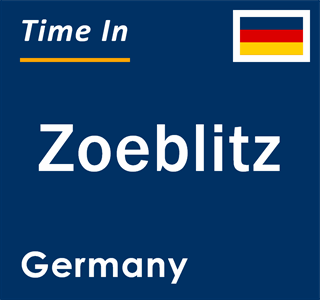 Current local time in Zoeblitz, Germany