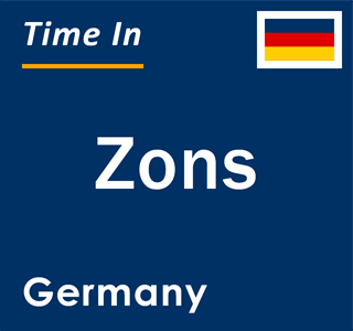 Current local time in Zons, Germany