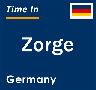 Current local time in Zorge, Germany