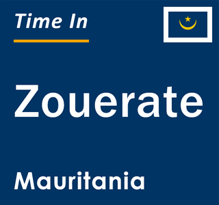 Current time in Zouerate, Mauritania