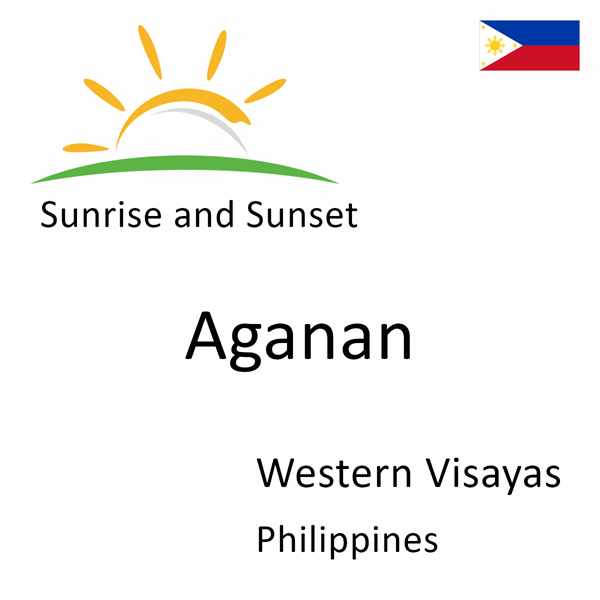 Sunrise and sunset times for Aganan, Western Visayas, Philippines