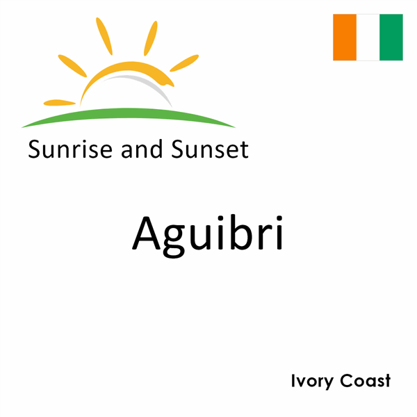 Sunrise and sunset times for Aguibri, Ivory Coast