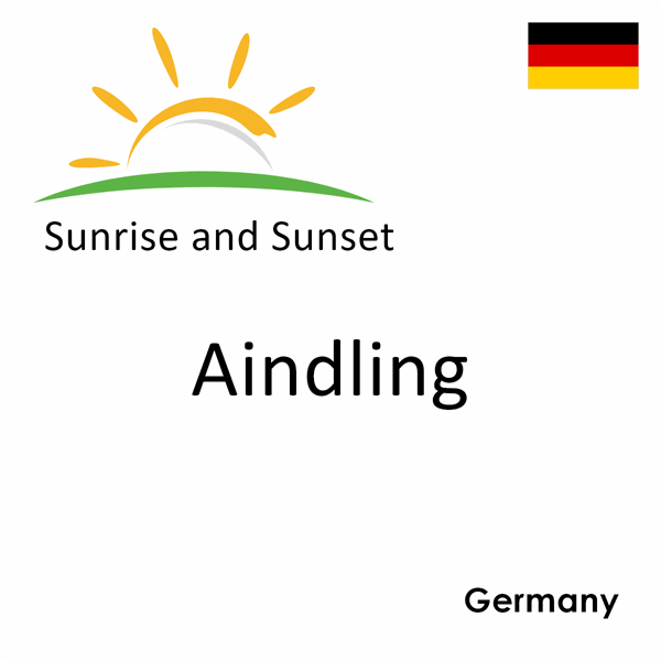 Sunrise and sunset times for Aindling, Germany