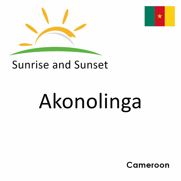 Sunrise and sunset times for Akonolinga, Cameroon