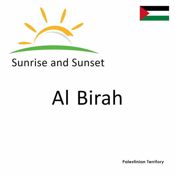 Sunrise and sunset times for Al Birah, Palestinian Territory