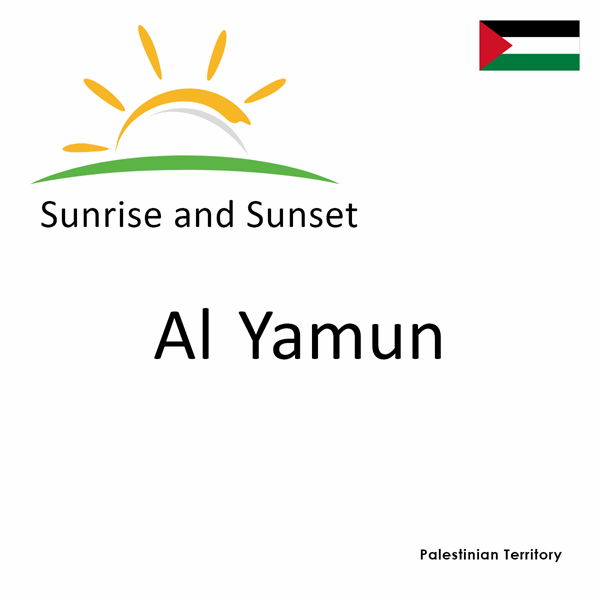 Sunrise and sunset times for Al Yamun, Palestinian Territory