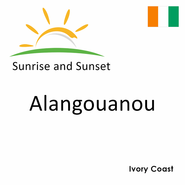 Sunrise and sunset times for Alangouanou, Ivory Coast