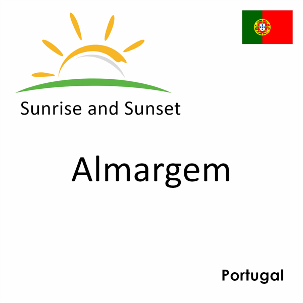 Sunrise and sunset times for Almargem, Portugal