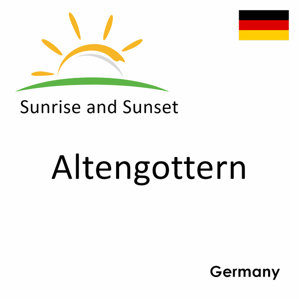 Sunrise and sunset times for Altengottern, Germany