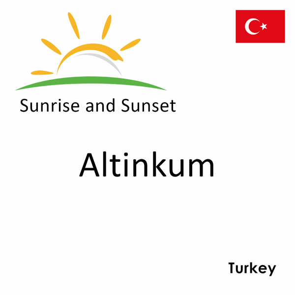 Sunrise and sunset times for Altinkum, Turkey