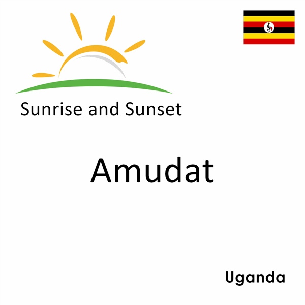 Sunrise and sunset times for Amudat, Uganda