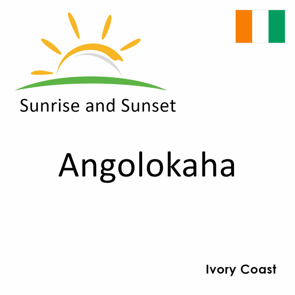 Sunrise and sunset times for Angolokaha, Ivory Coast