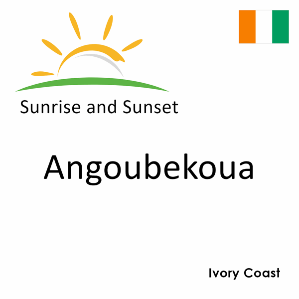 Sunrise and sunset times for Angoubekoua, Ivory Coast