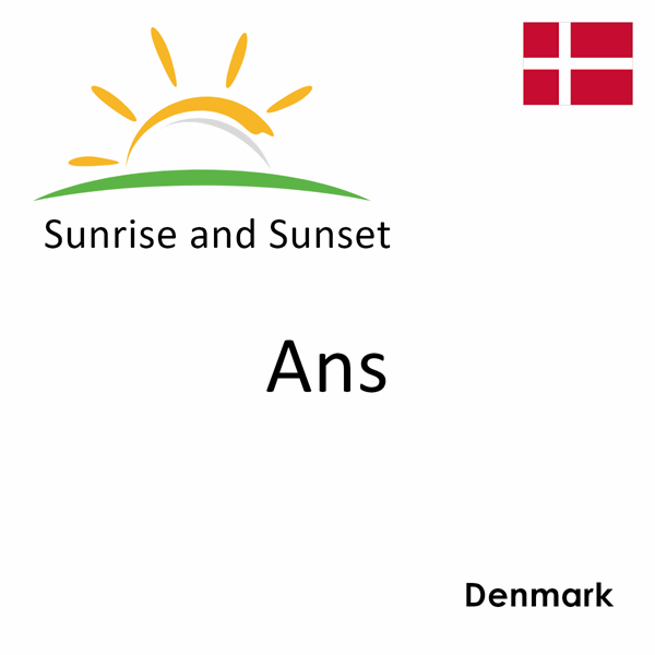 Sunrise and sunset times for Ans, Denmark