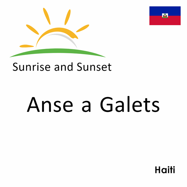 Sunrise and sunset times for Anse a Galets, Haiti