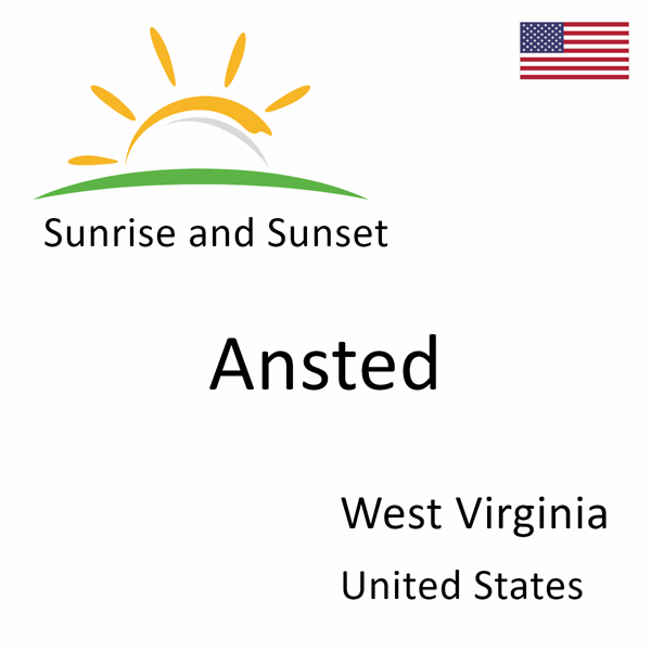 Sunrise and sunset times for Ansted, West Virginia, United States