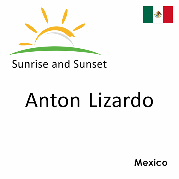 Sunrise and sunset times for Anton Lizardo, Mexico