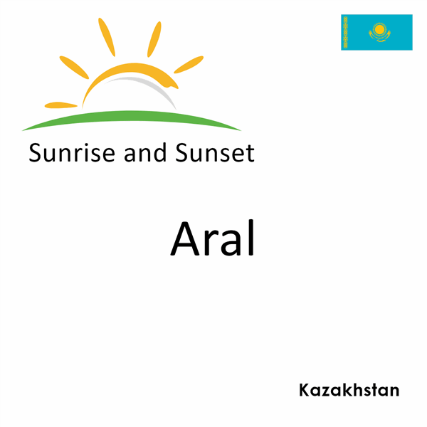 Sunrise and sunset times for Aral, Kazakhstan