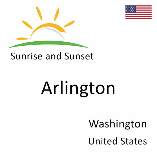 Sunrise and sunset times for Arlington, Washington, United States