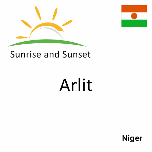 Sunrise and sunset times for Arlit, Niger