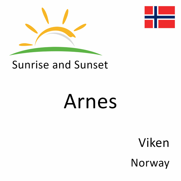 Sunrise and sunset times for Arnes, Viken, Norway
