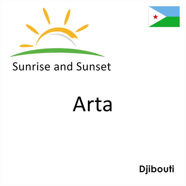 Sunrise and sunset times for Arta, Djibouti