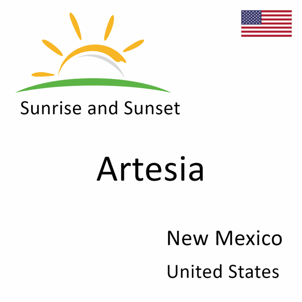Sunrise and sunset times for Artesia, New Mexico, United States