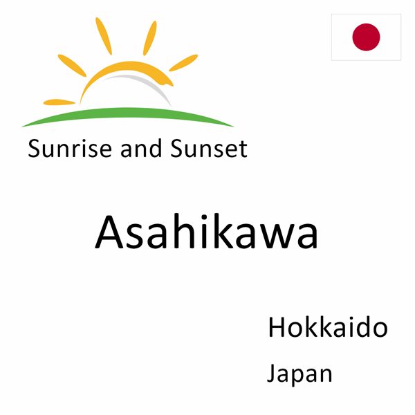 Sunrise and sunset times for Asahikawa, Hokkaido, Japan