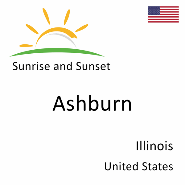 Sunrise and sunset times for Ashburn, Illinois, United States