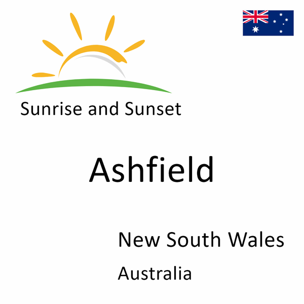 Sunrise and sunset times for Ashfield, New South Wales, Australia