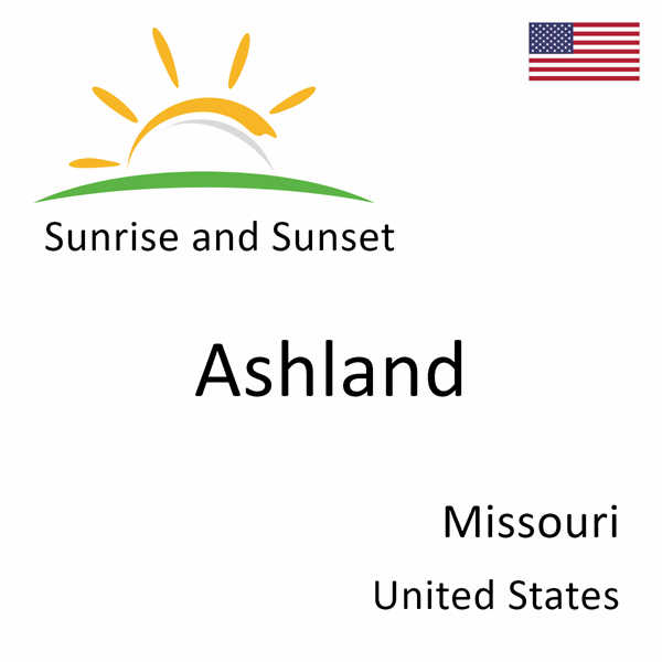 Sunrise and sunset times for Ashland, Missouri, United States