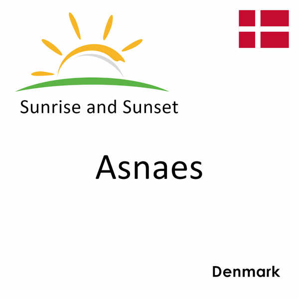 Sunrise and sunset times for Asnaes, Denmark