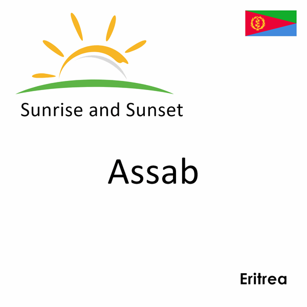 Sunrise and sunset times for Assab, Eritrea