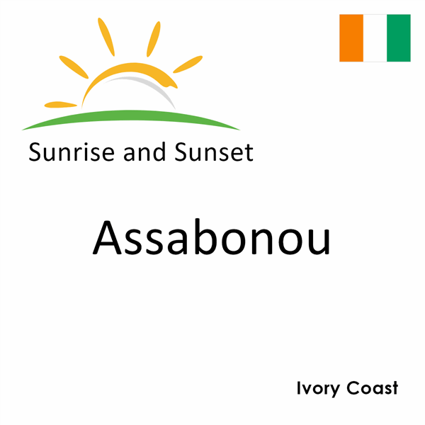 Sunrise and sunset times for Assabonou, Ivory Coast