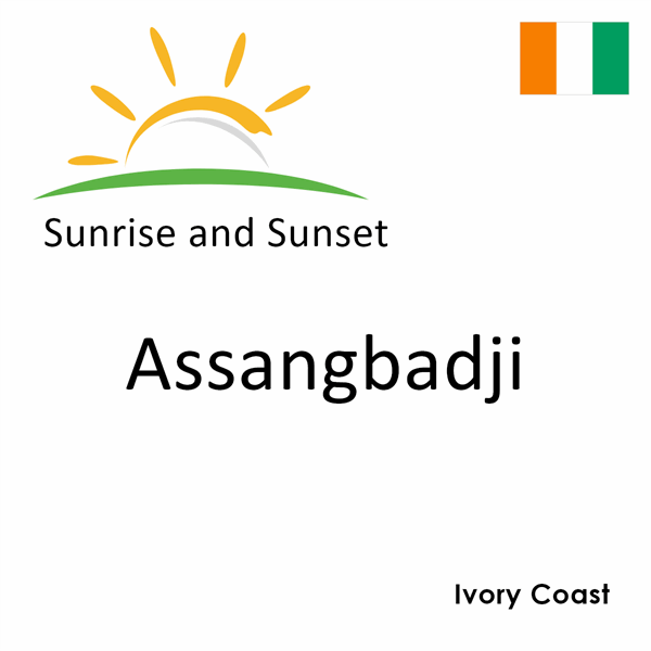 Sunrise and sunset times for Assangbadji, Ivory Coast