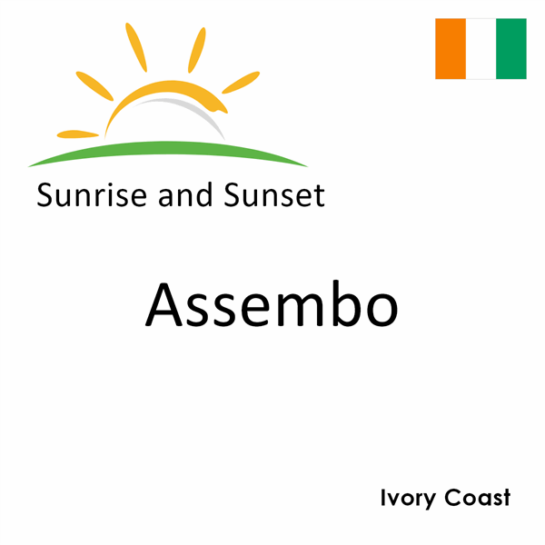 Sunrise and sunset times for Assembo, Ivory Coast