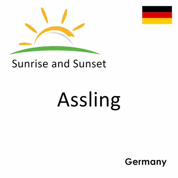 Sunrise and sunset times for Assling, Germany