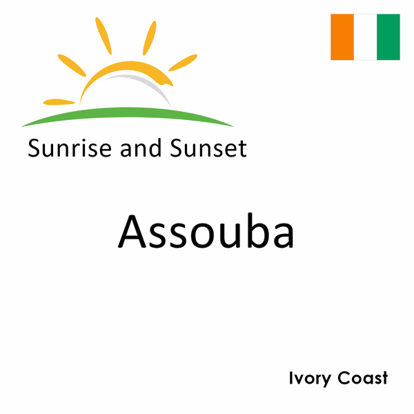 Sunrise and sunset times for Assouba, Ivory Coast